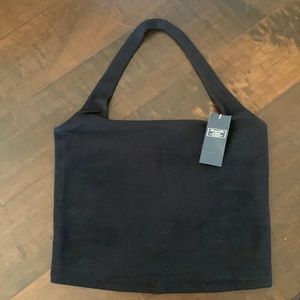 Abercrombie Seamless Rib Fabric Halter Tank